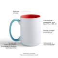Beveled Ceramic Mug Blank - 15 oz/425 ml (1 ct)
