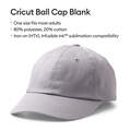 Cricut Ball Cap Blank, Gray (1 ct)