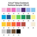 Value Cardstock, Rainbow Sampler - 8.5 in x 11 in (125 ct)