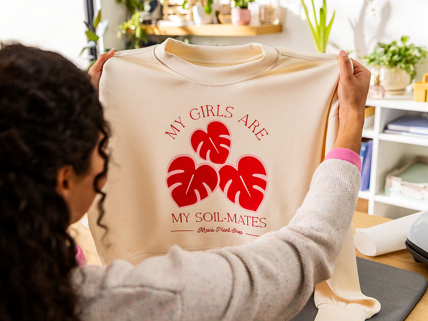 Laptop computer open with Cricut Design Space pulled up on the screen